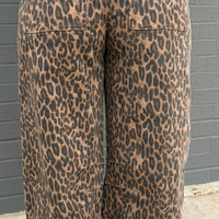 Risen Mid Rise Crop Relaxed Pants Camel