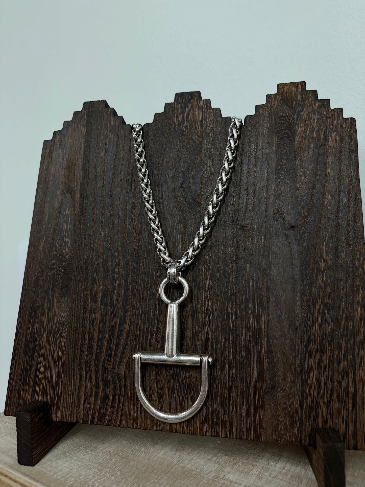 Horse Bit Braid Chain Necklace