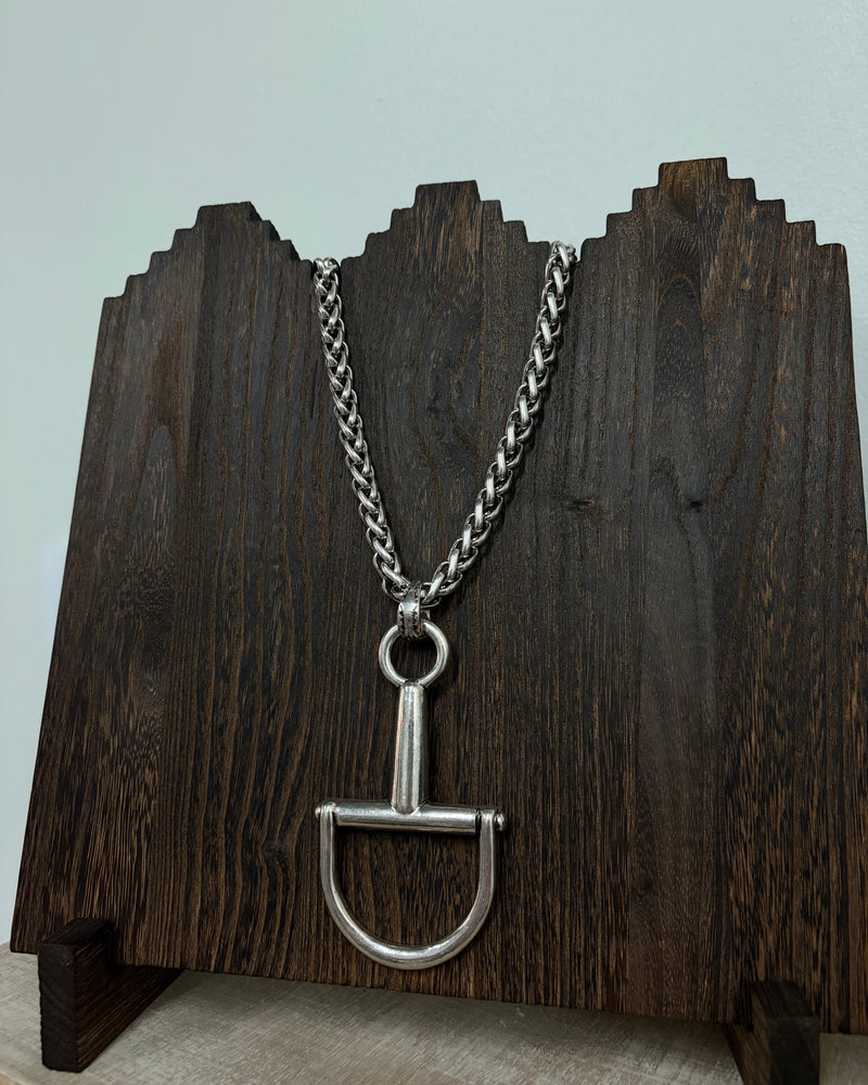 Horse Bit Braid Chain Necklace
