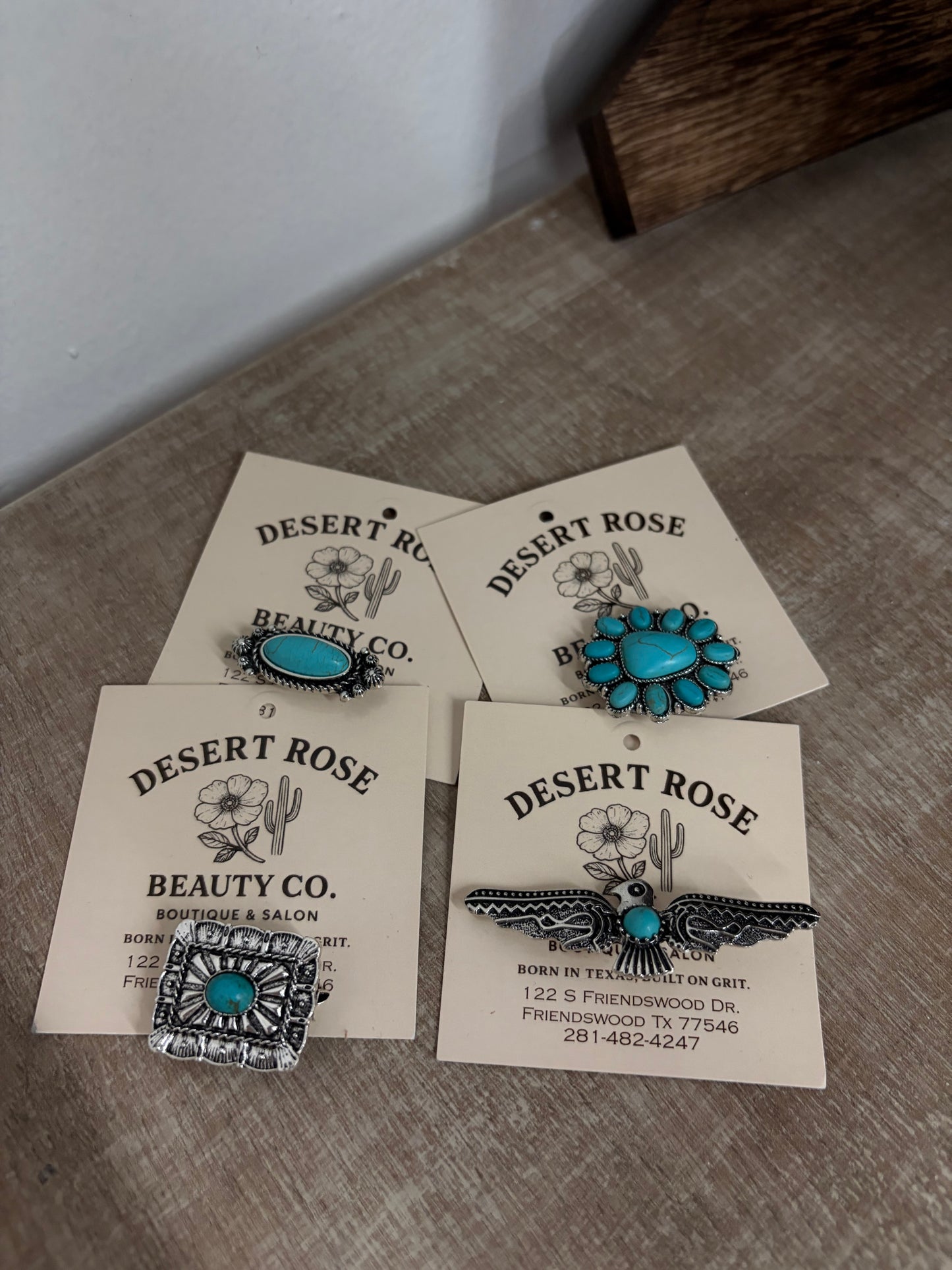 Turquoise Stone Brooch Pin