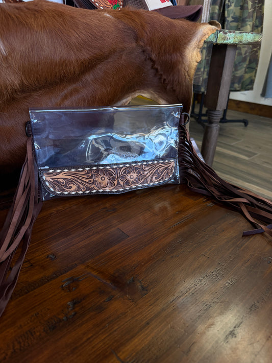 American Darling Clear Bag Genuine Western Leather Women Bag