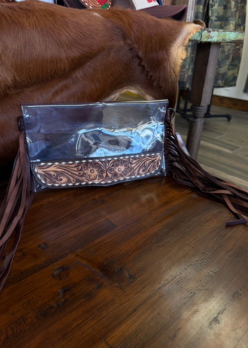 American Darling Clear Bag Genuine Western Leather Women Bag
