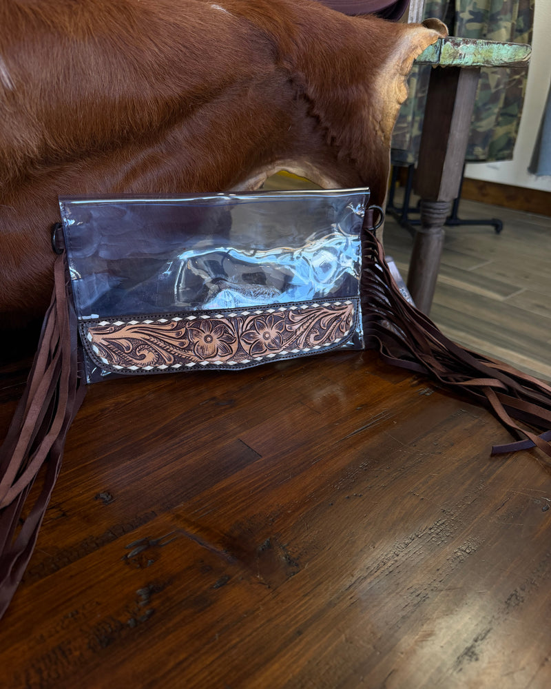 American Darling Clear Bag Genuine Western Leather Women Bag