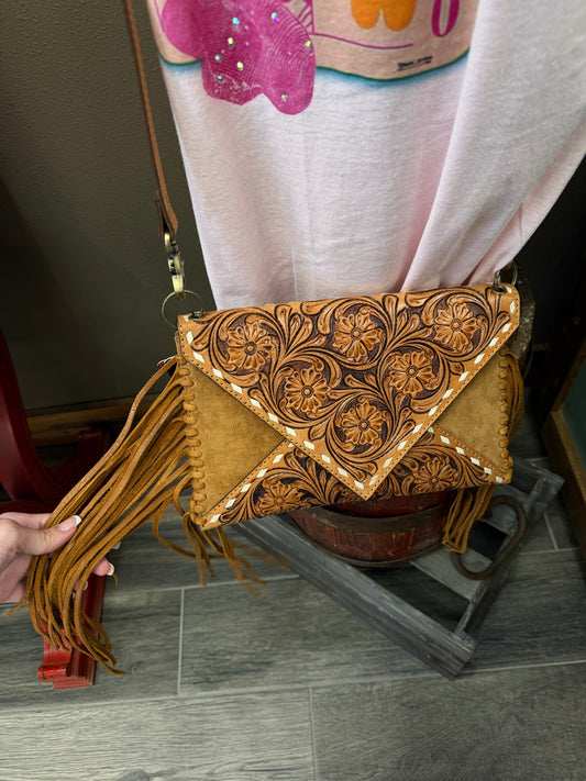 American Darling Envelope Genuine Western Leather Women Bag